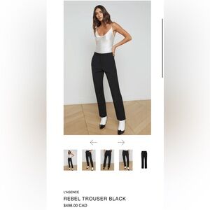 L'AGENCE $498 REBEL TROUSER Size 8